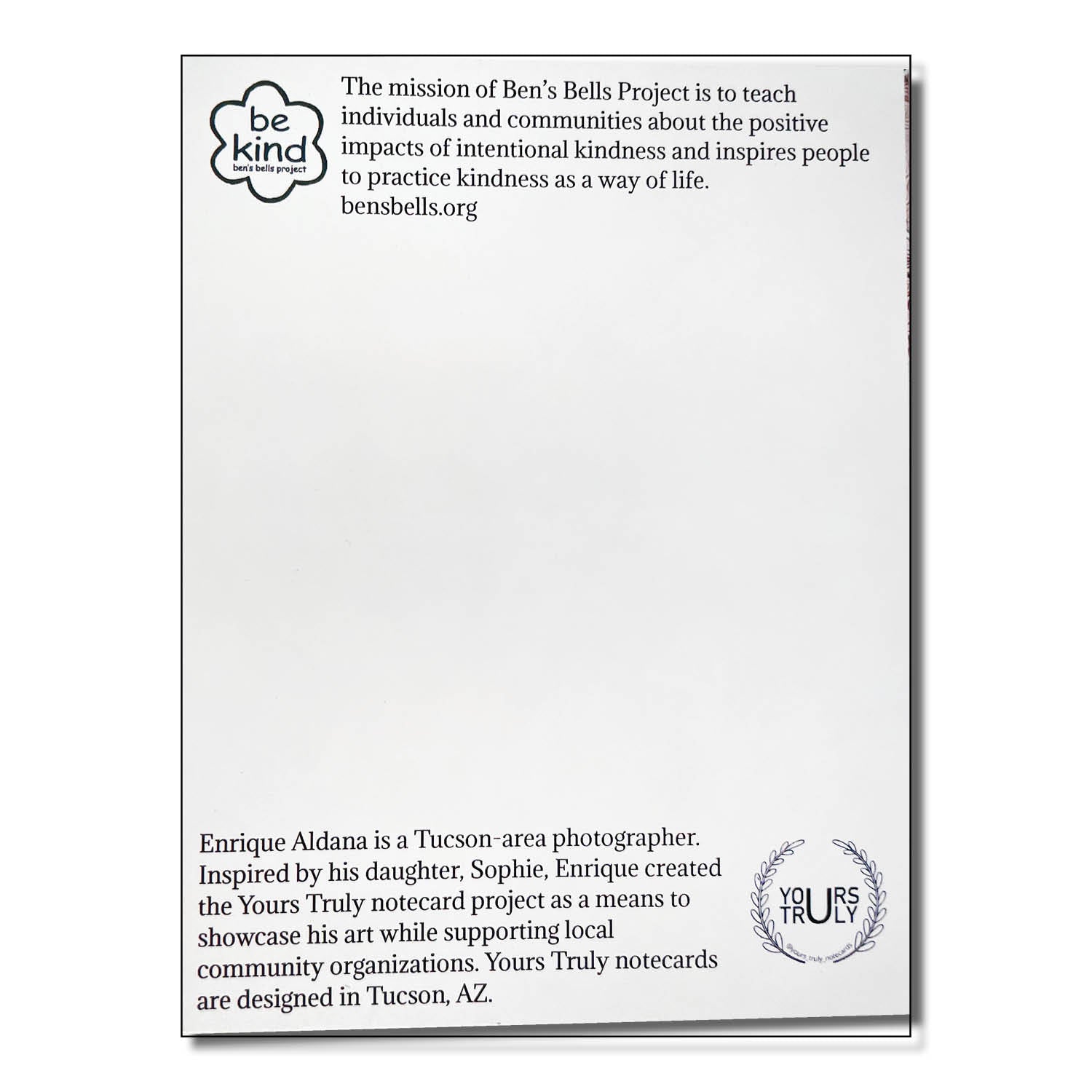 Card - Yours Truly (6 pack Assorted)