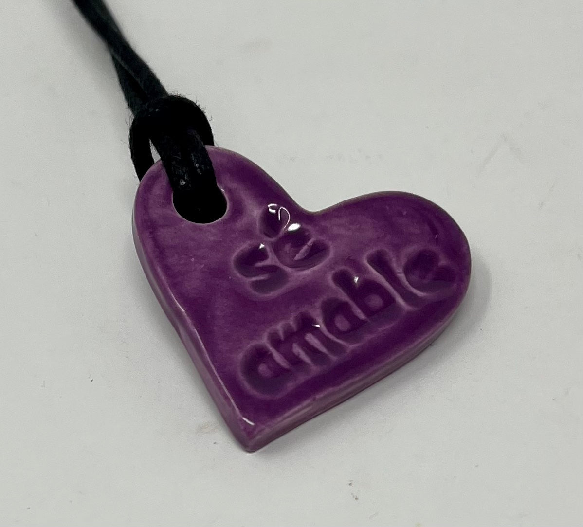 Heart Necklace "Be Kind"