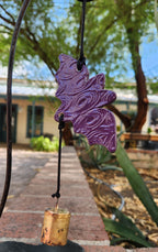 Bat Ornament -  Purple