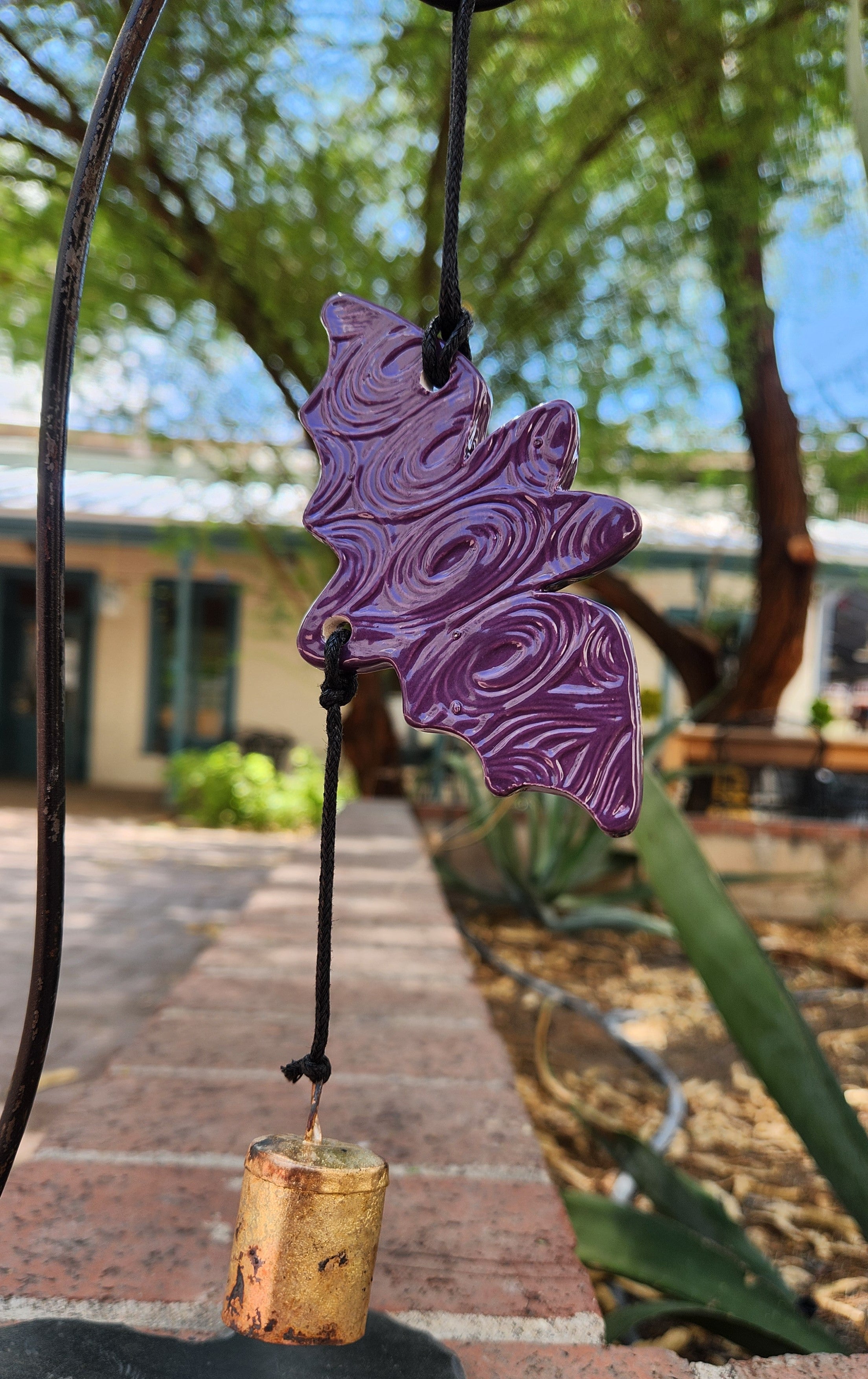 Bat Ornament -  Purple