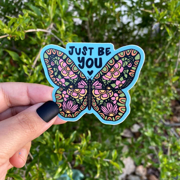 Vinyl Sticker - Just Be You Butterfly