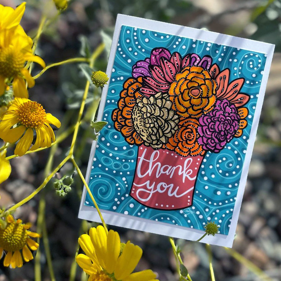 Card- Thank You Vase (Annotated Audrey)