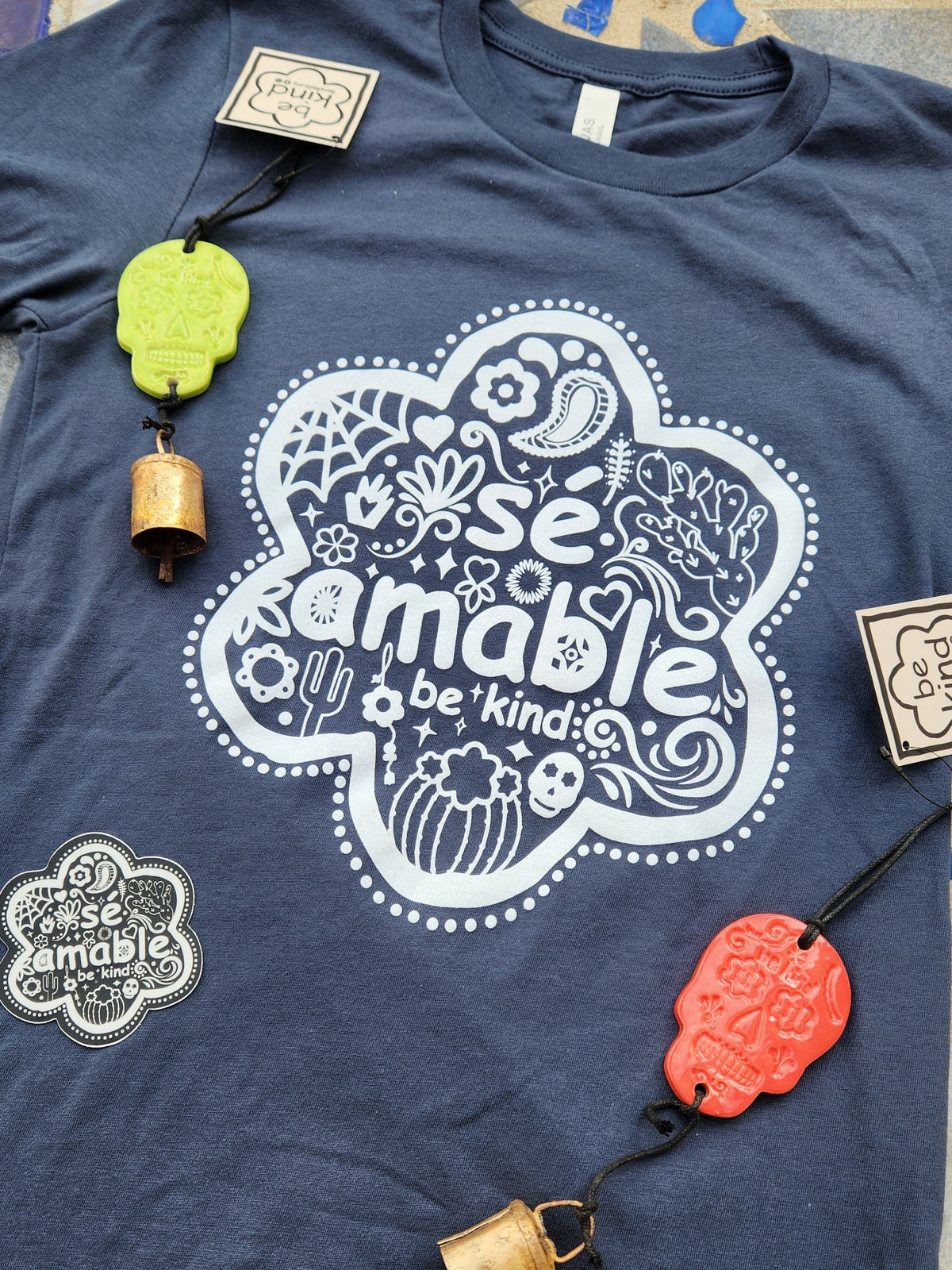 Sé Amable Tshirt - Vintage Navy