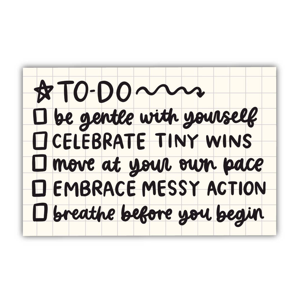 Vinyl Sticker - Gentle To-Do List