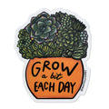 Vinyl Sticker - Grow Each Day