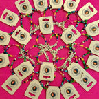 Beaded Rainbow Bracelet 6" Kids