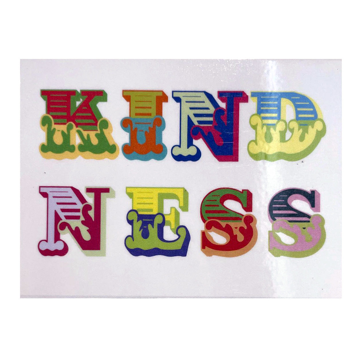 Vinyl Sticker - Kindness white