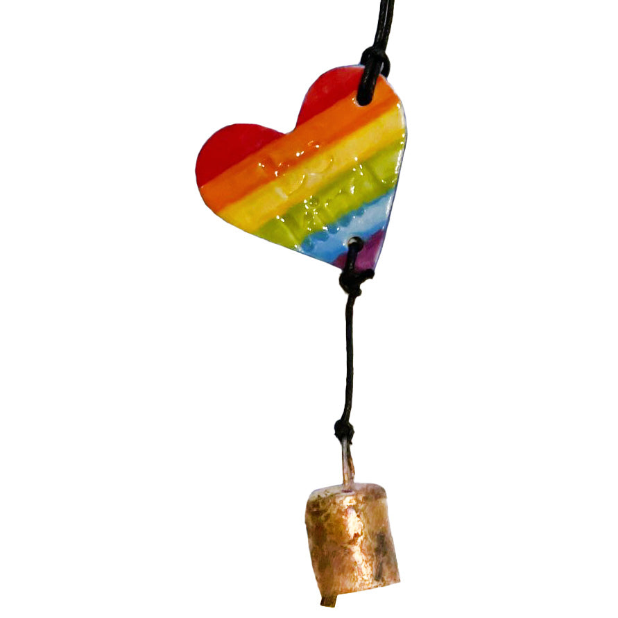 Heart Ornament - Pride Rainbow English