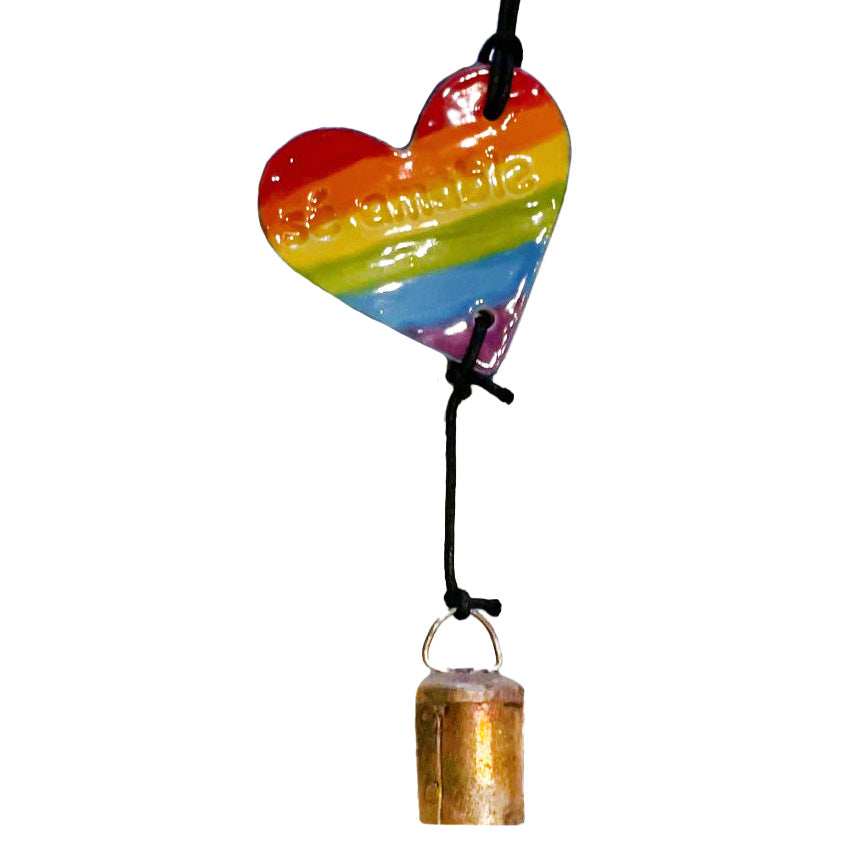 Heart Ornament - Pride Rainbow Spanish