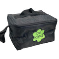 Embroidered Cube Lunch Tote Black