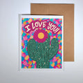 Card - I Love You Saguaro