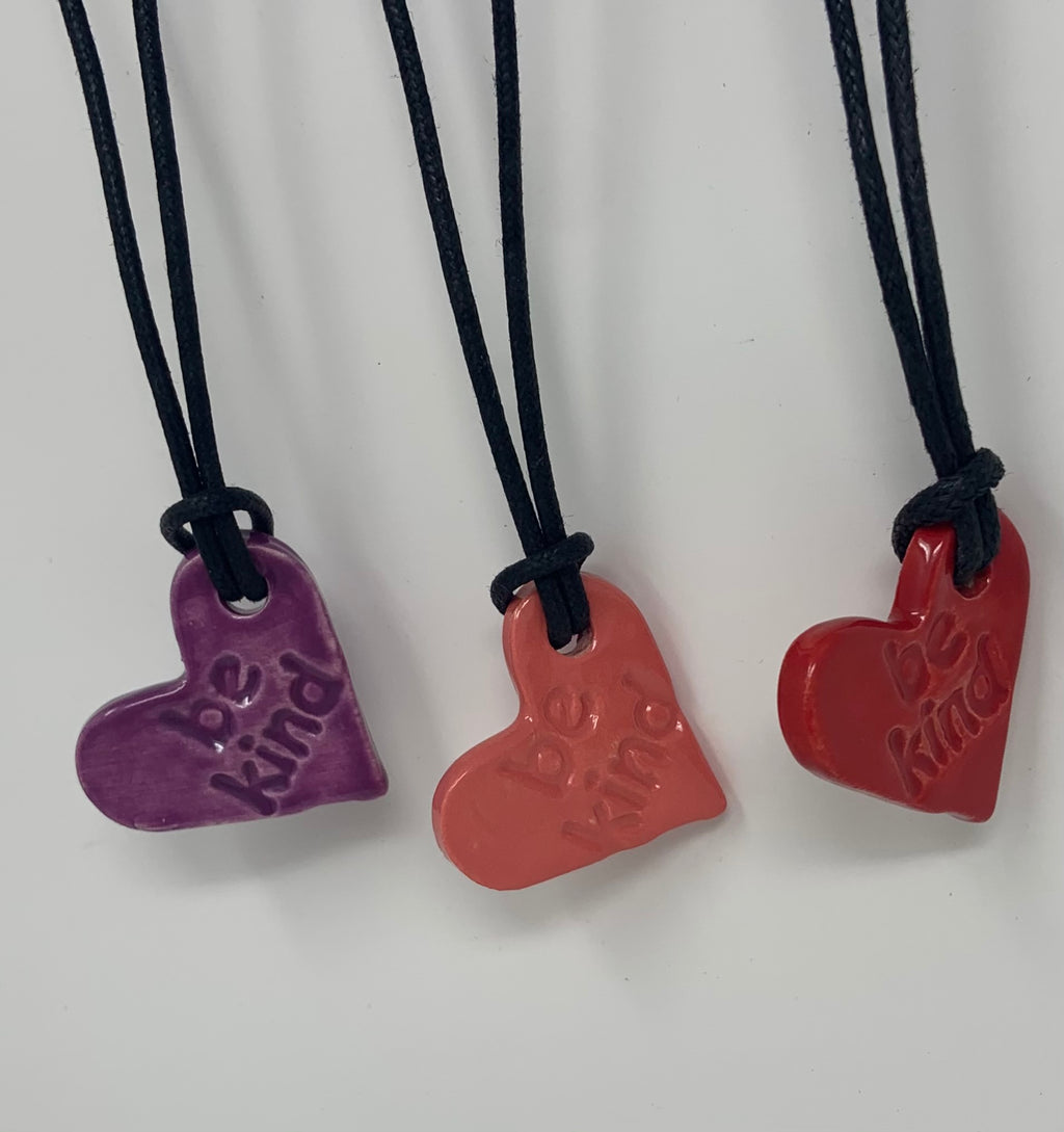 Heart Necklace "Be Kind"
