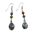 Earrings - Be Kind with Rainbow Resin Beads