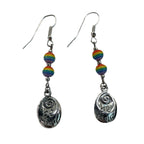 Earrings - Be Kind with Rainbow Resin Beads