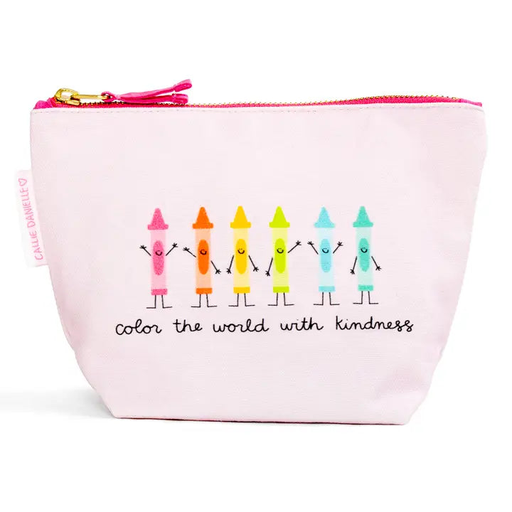 Canvas Pouch - Color The World With Kindness