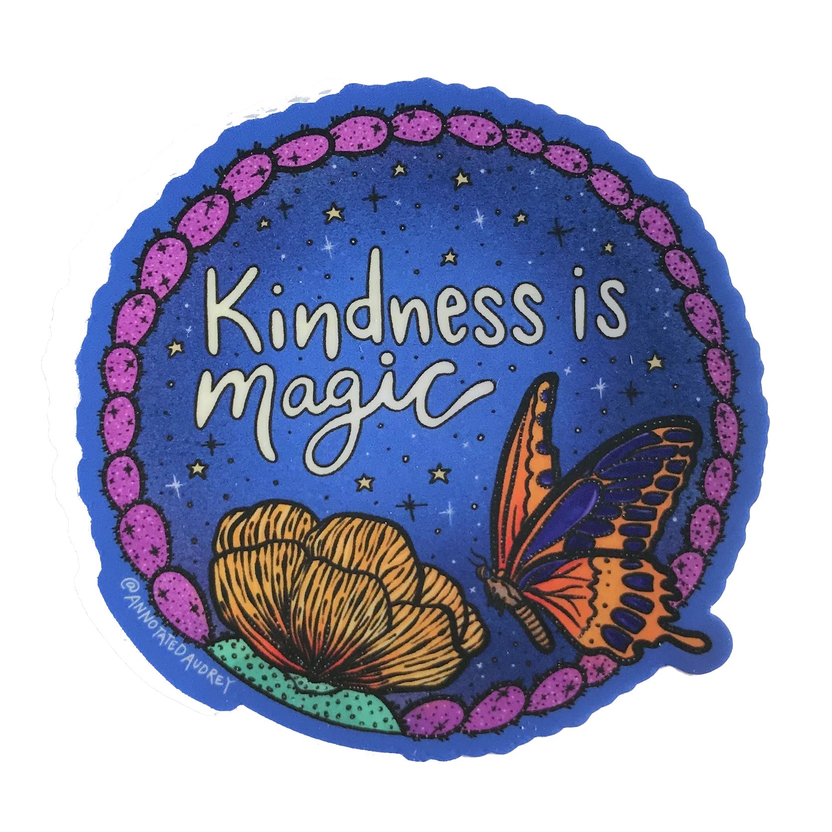 Vinyl Sticker - Kindness is Magic