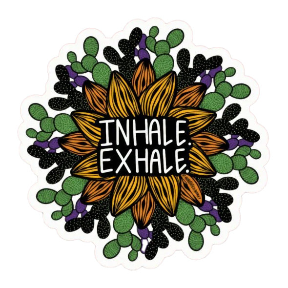 Vinyl Sticker - Inhale Exhale