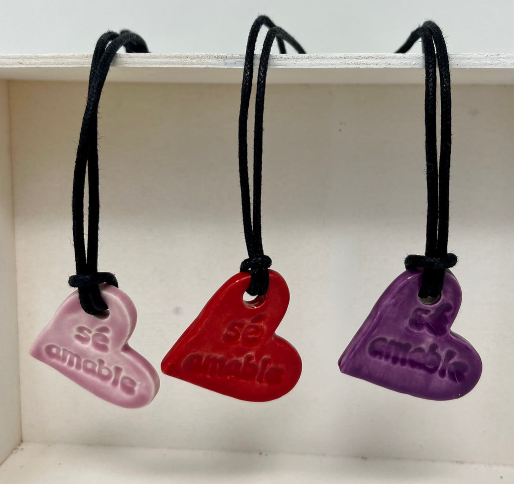 Heart Necklace "Be Kind"