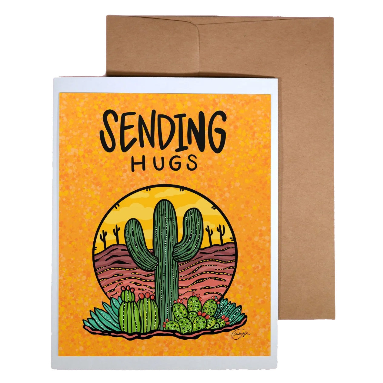 Card - Sending Hugs (Annotated Audrey)