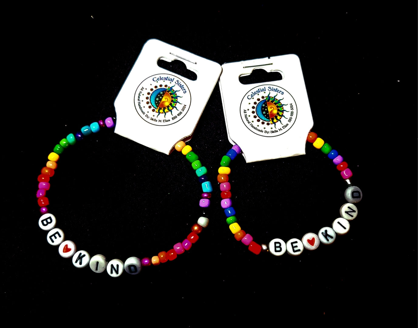 Beaded Rainbow Bracelet 7.5" Adult