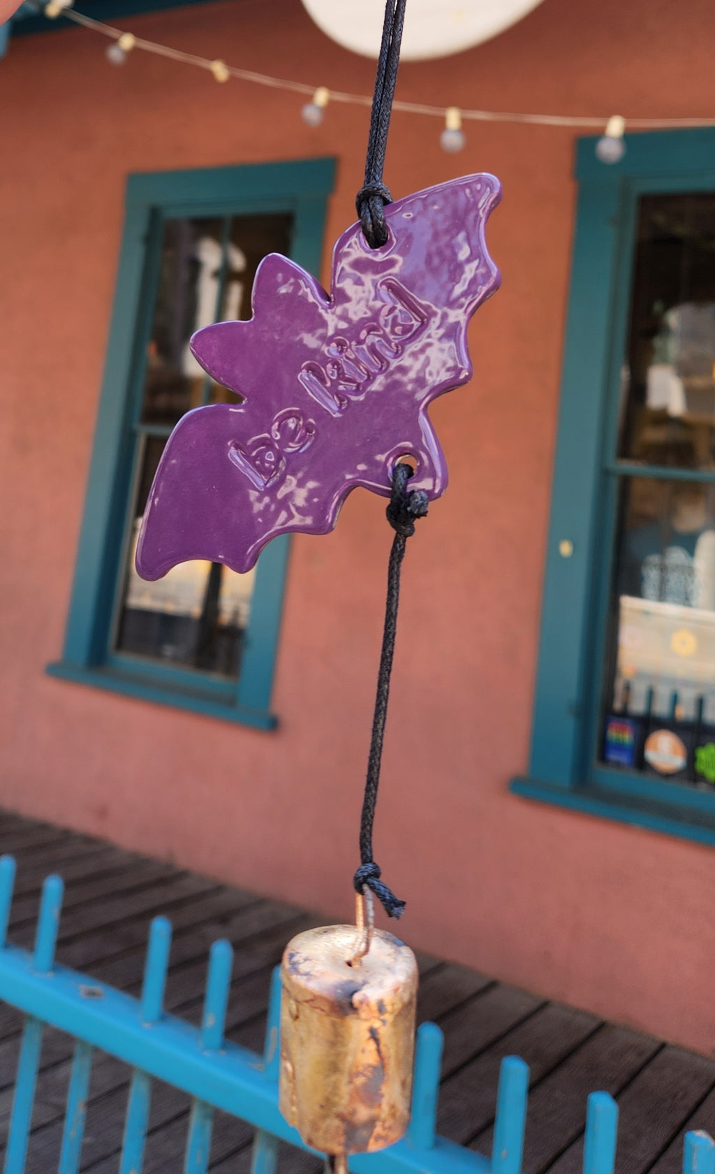 Bat Ornament -  Purple