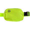 Belt Bag - Lime Green with Embroidered Flower