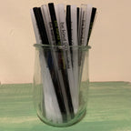 Glass Straw Black