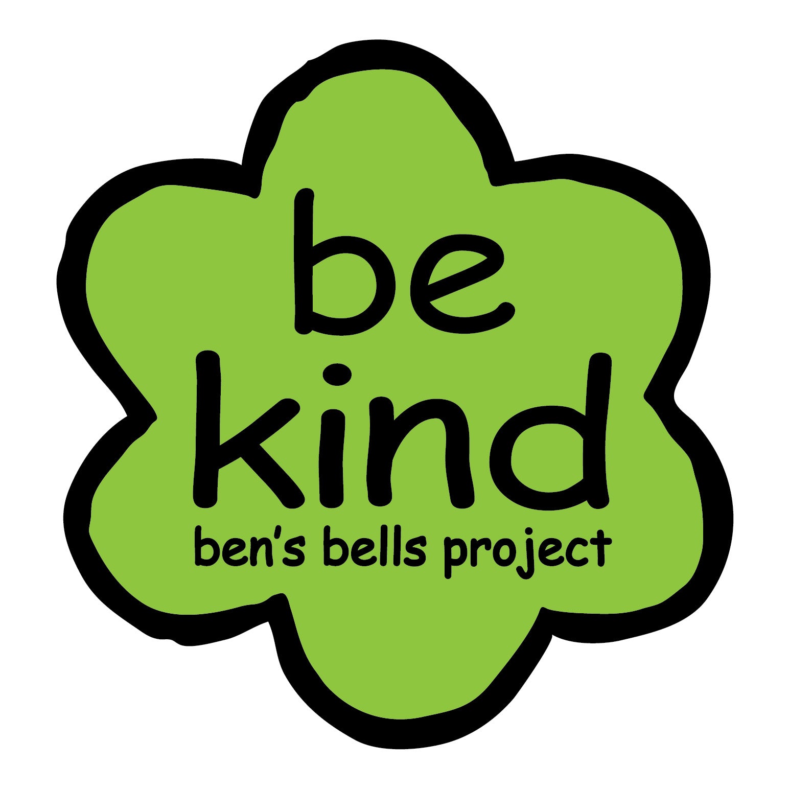 Vinyl Sticker - be kind flower
