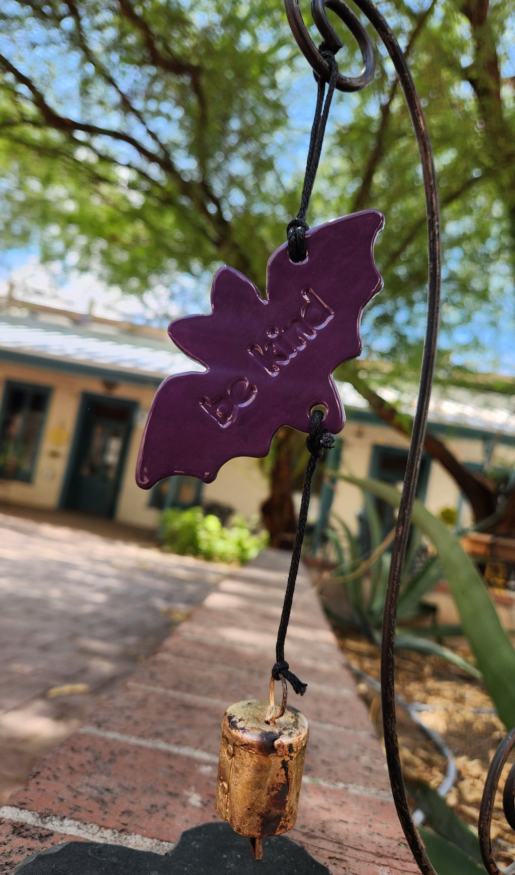 Bat Ornament -  Purple